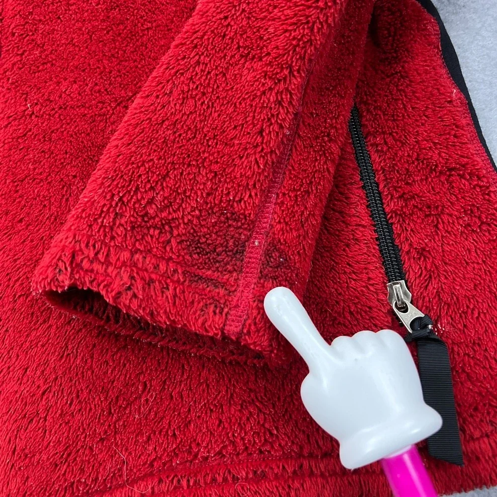 VTG Patagonia R2 Jacket Kids Large 12 Red Full Zip Fleece Pockets‎ Outdoor USA